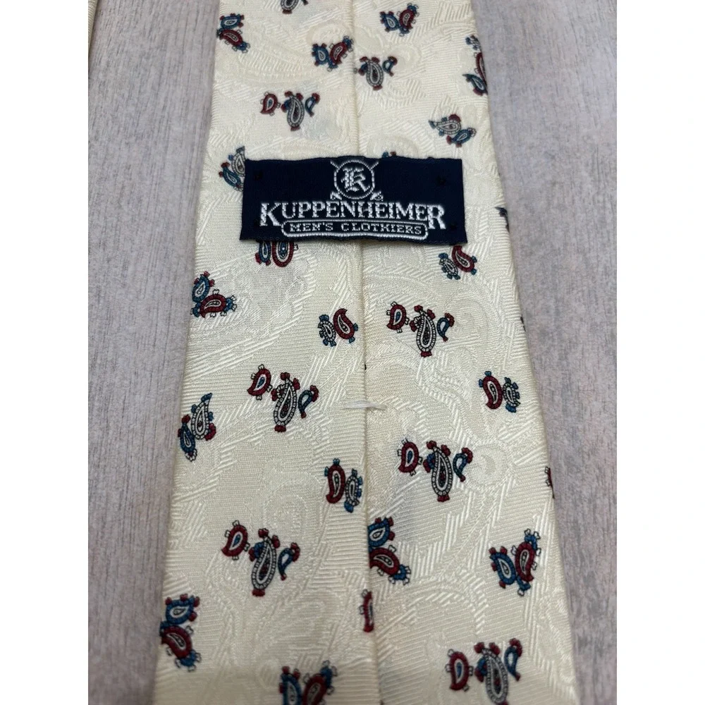 Vintage EUC Kuppenheimer Silk Paisley Tie Men's Necktie USA Made